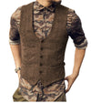 Beckham Tweed  Vest - brown / M - HIS.BOUTIQUE