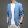 Ultra-Thin Breathable Elastic Blazer - Blue / S - HIS.BOUTIQUE