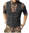 Beckham Tweed  Vest - Dark grey / M - HIS.BOUTIQUE