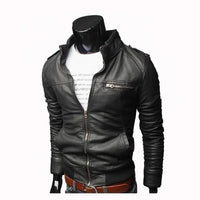 Designer Stand Collar Jacket - Black / S - HIS.BOUTIQUE