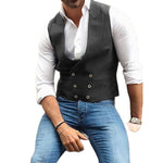 Steampunk Waistcoat - Gray / S - HIS.BOUTIQUE