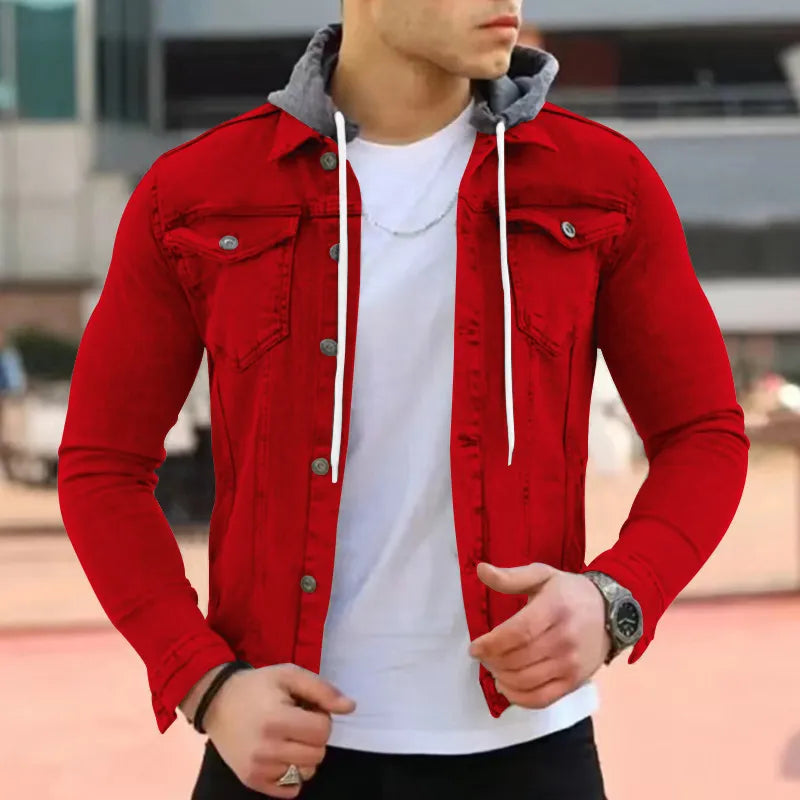 Sego Hooded Jacket - red / S - HIS.BOUTIQUE