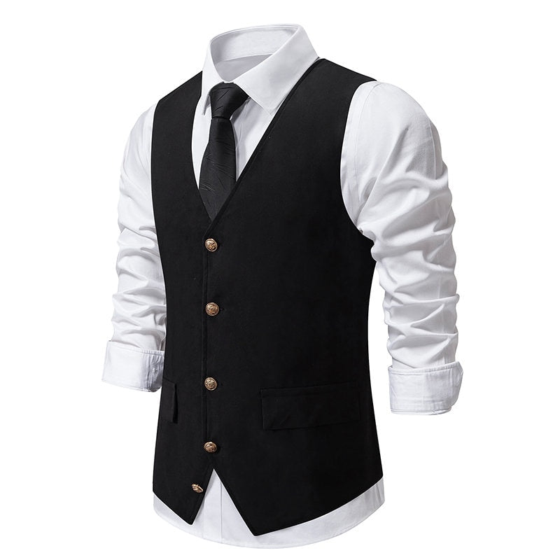 Medieval Vintage Vest - Black / S - HIS.BOUTIQUE