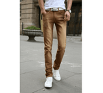 Casual Stretch Skinny Jeans - Brown / 27 - HIS.BOUTIQUE