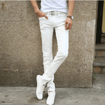 Casual Stretch Skinny Jeans - White / 27 - HIS.BOUTIQUE