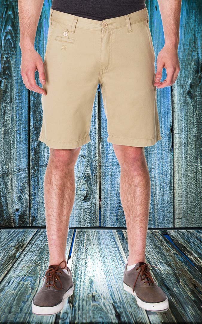 65 McMlxv Men's Khaki Chino Short - 30 waist - HIS.BOUTIQUE