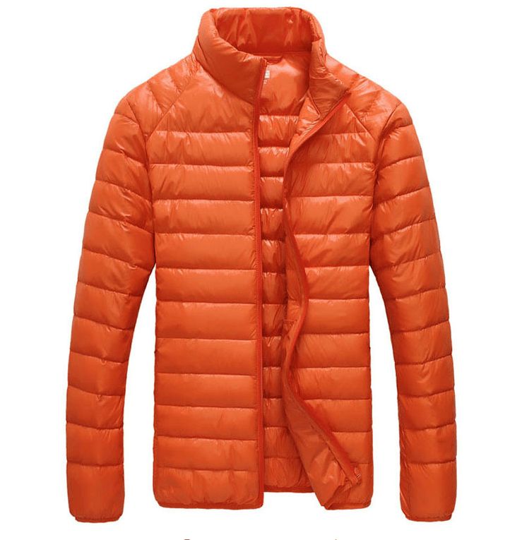 Ultralight Men Winter Jacket - Orange / XS - HIS.BOUTIQUE