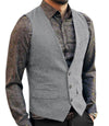 Tuxedo Wedding Party Vest - Silver / S - HIS.BOUTIQUE