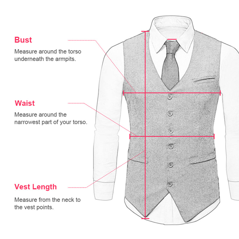 Men's Tweed Vest -  - HIS.BOUTIQUE