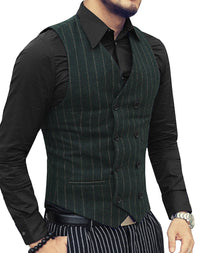 Notch Army Green Waistcoat -  - HIS.BOUTIQUE