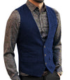 Debonair Wool Waistcoat - royal blue / S - HIS.BOUTIQUE