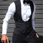 Elegant Vest - Black / XS - HIS.BOUTIQUE