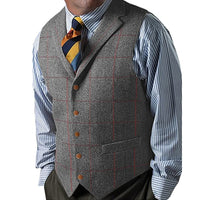 Retro Suit Vests - Grey / XS - HIS.BOUTIQUE
