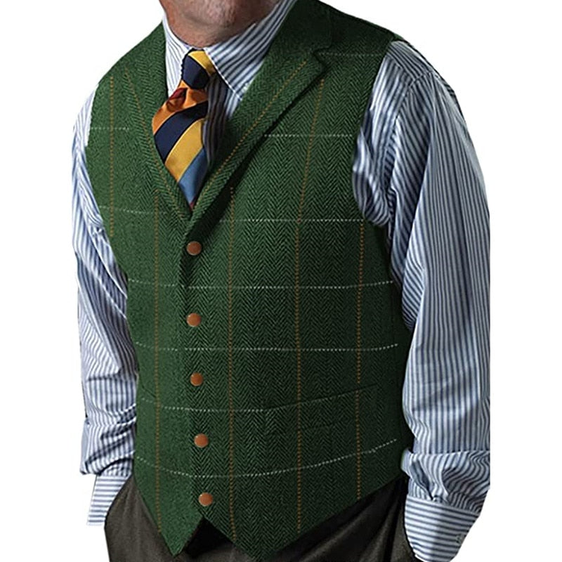 Retro Suit Vests - Green / XS - HIS.BOUTIQUE