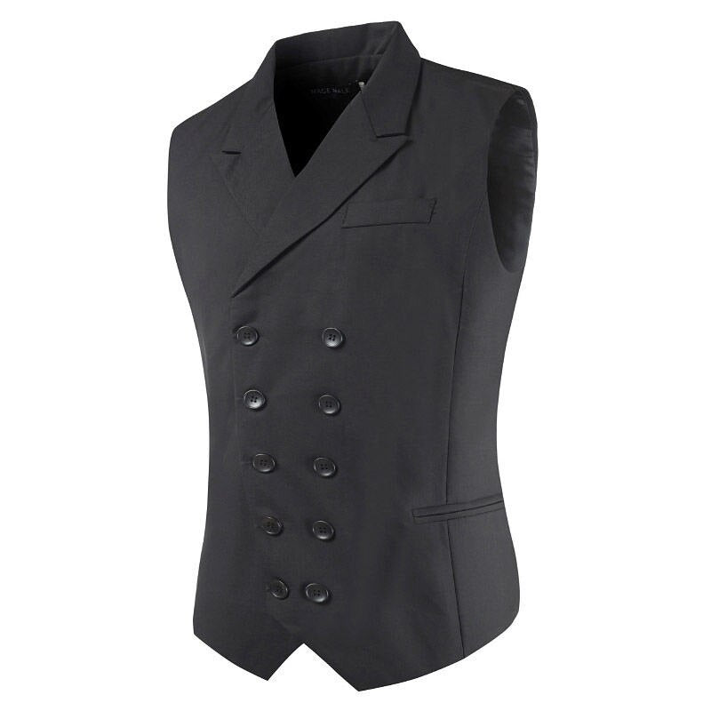 Ultimator Double Breasted Vest - Black / XS - HIS.BOUTIQUE