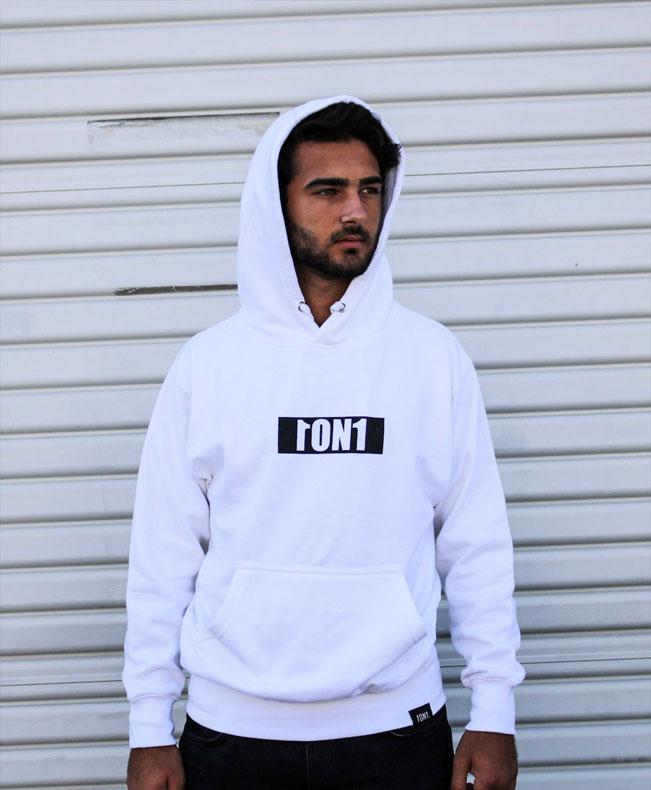 Mens White Hoodie -  - HIS.BOUTIQUE