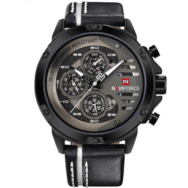 High Metal Watch - Black White - HIS.BOUTIQUE