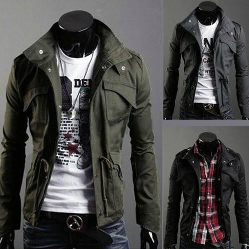 Military Style Jacket -  - HIS.BOUTIQUE