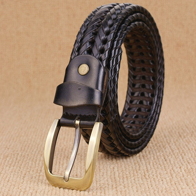 Woven Knitted Belt - Black / 100cm - HIS.BOUTIQUE