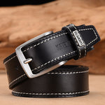 Classic Belt Alloy Pin Buckle - Black / 110cm 36to39 Inch - HIS.BOUTIQUE