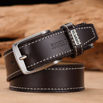 Classic Belt Alloy Pin Buckle - Dark Brown / 110cm 36to39 Inch - HIS.BOUTIQUE