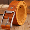 Leather Strap Solid Belt -  - HIS.BOUTIQUE