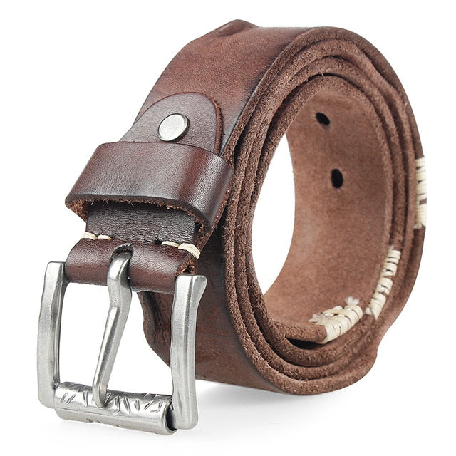 JIFANPAUL Alloy Pin Belt - Coffee / 110CM 41to43inch - HIS.BOUTIQUE