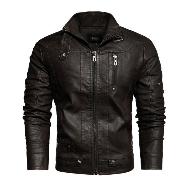Leading Racer Jackets - COFFEE / M - HIS.BOUTIQUE