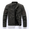 Alpine Faux Leather Jacket - green / 2XL - HIS.BOUTIQUE