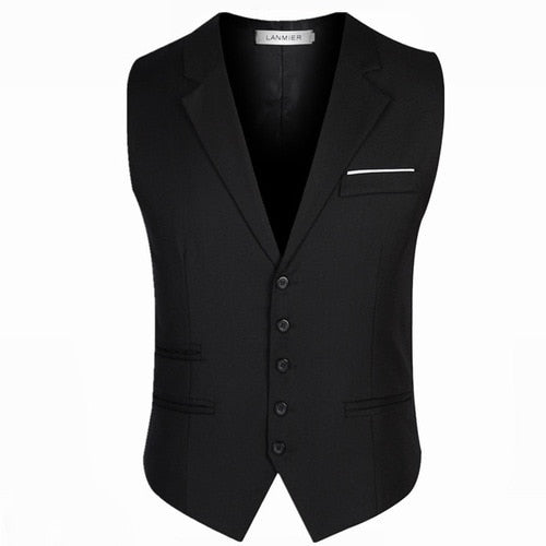 Men's Dress Vest - Black / XS - HIS.BOUTIQUE