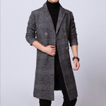 Business Woolen Coat - Dark Gray / 3XL - HIS.BOUTIQUE
