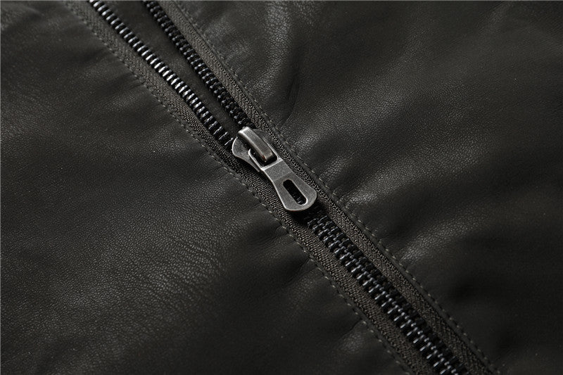 Alpine Faux Leather Jacket -  - HIS.BOUTIQUE