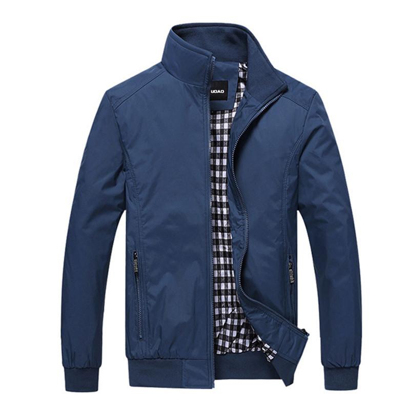 College Men Zipper Jacket - blue / XS - HIS.BOUTIQUE