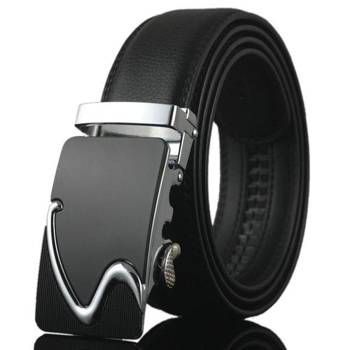 Futuristic Leather Belt - B / 110cm / Black - HIS.BOUTIQUE