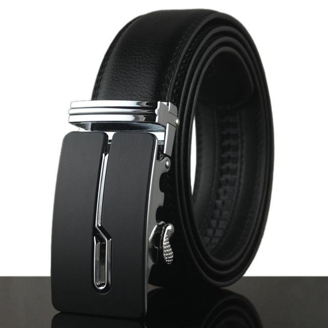 Futuristic Leather Belt - C / 110cm / Black - HIS.BOUTIQUE