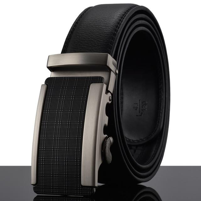 Futuristic Leather Belt - H / 110cm / Black - HIS.BOUTIQUE