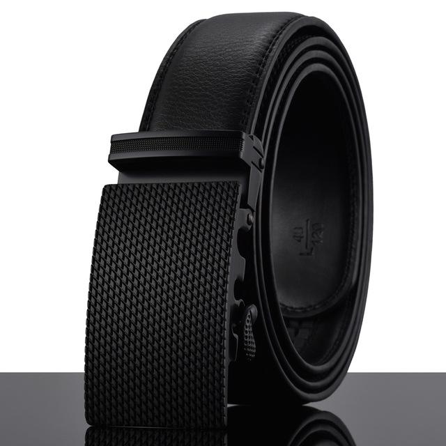 Futuristic Leather Belt - I / 110cm / Black - HIS.BOUTIQUE