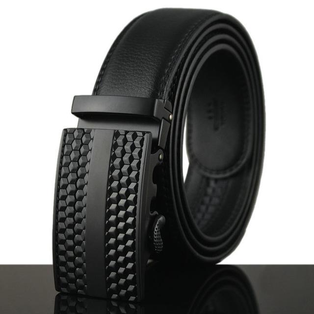 Futuristic Leather Belt - L / 110cm / Black - HIS.BOUTIQUE