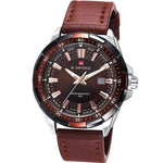 NAVIFORCE Leather Sports Watch - Silver Gold - HIS.BOUTIQUE