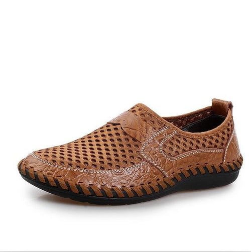 Mesh Bonded Casual Shoe - brown / 6.5 - HIS.BOUTIQUE