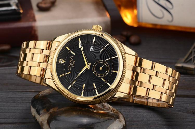CHENXI Gold Watch - Black Dial - HIS.BOUTIQUE