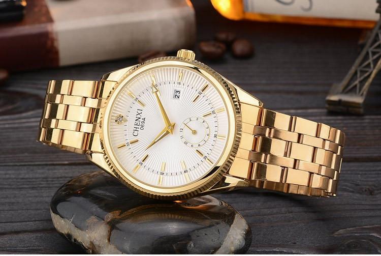 CHENXI Gold Watch - White Dial - HIS.BOUTIQUE