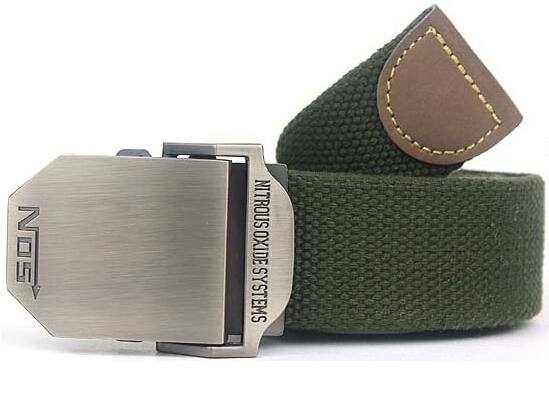 Military Canvas Belt - Green / 110cm - HIS.BOUTIQUE