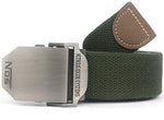 Military Canvas Belt - Green / 110cm - HIS.BOUTIQUE