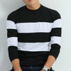 Striped Long Sleeve T Shirt - Black / XS - HIS.BOUTIQUE