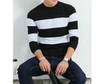 Striped Long Sleeve T Shirt -  - HIS.BOUTIQUE