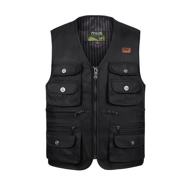 Multi-Pocket Tactical Vest - Black / S - HIS.BOUTIQUE