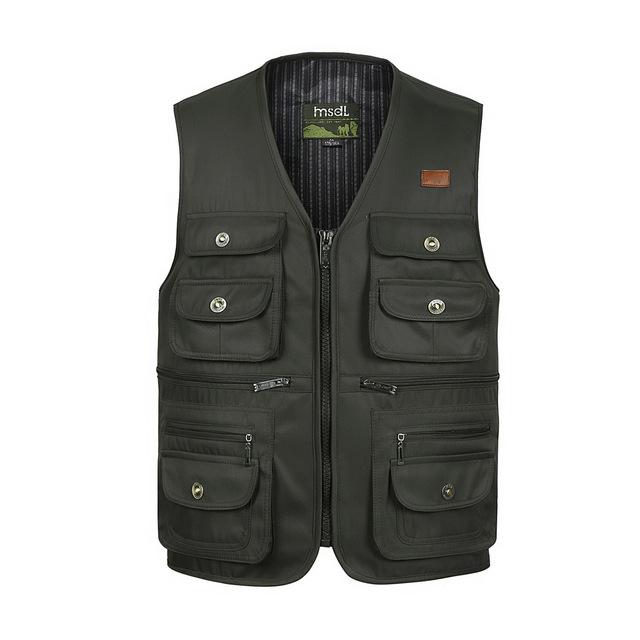Multi-Pocket Tactical Vest - Army Green / S - HIS.BOUTIQUE