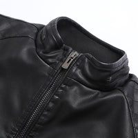 Motorcycle PU Leather Jacket -  - HIS.BOUTIQUE