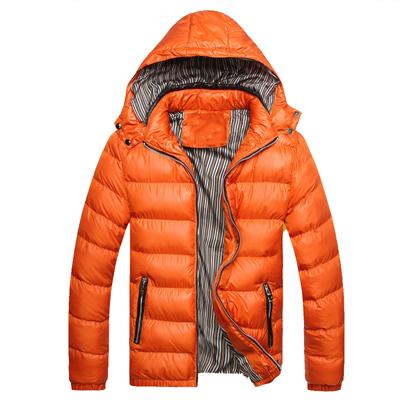 Thick Thermal Shiny Jacket - Orange / XXS - HIS.BOUTIQUE